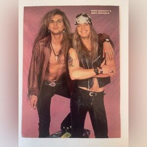 Vintage Rock Band Pinup
Of Poison’s Rikki & Bret
